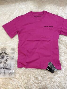 Chrome Hearts Hot Pink Pocket Tee